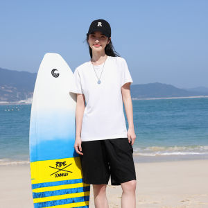 Light Color T-Shirt round Neck Short Sleeve Fashionable Comfortable Slimming Work Team Uniform Company Class Service Shirt