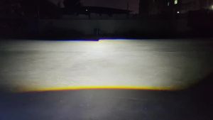 2pcs Biled 2.5 Inch Projector Head Lamp Sorot Sepeda Motor Led Lampu 2 dengan Blue Lens DC 12V 45W