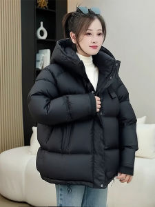 Hooded Long Down Coat White Duck Down Casual Winter Fashion
