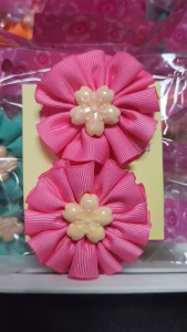 Korean 2 pcs Cute Hair Clip Bow Hairpin Childrens Headwear Bow Ribbon Hairpins Hair Pins For Kids