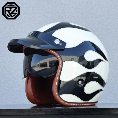 ORZ | Mũ Bảo Hiểm Xe Máy Harley Phong Cách Retro 3/4 Đã Được Chứng Nhận 3C