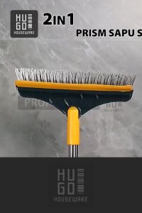 Hugo Medan Sikat WC Multifungsi Serokan Air Sikat Lantai Kamar Mandi Toilet 3 in 1 Praktis