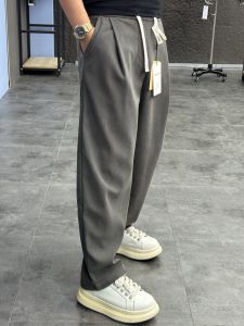 Svip Thickened Corduroy Straight Leg Casual Pants Mens Autumn Pure Color Comfortable Loose Fit Casual Trousers