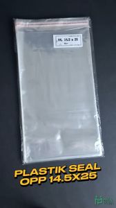 Plastik Seal OPP 145x25 (100 lembar) / Plastik Seal 145 x 25 Bening Lem Rekat Roti Undangan
