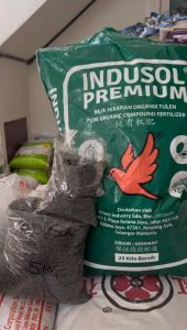 (25KG) Indusol PREMIUM PURE ORGANIC COMPOUND FERTILIZER (Indusol PREMIUM BAJA SEBATIAN ORGANIK TULEN - 25KG