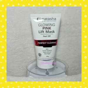 Natasha Skincare Glowing Pink Lift Mask Peel Off Perfect Clearing 50 gram by dr Fredi Setyawan Original