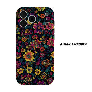 BILIBILI | dark vibrant floral Phone Case for iPhone 18 17 16 15 14 13 12 11 Air Pro Max Plus Double-layer Cover
