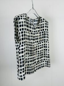 Retro Chinese Style Silk Top with Shoulder Pads Summer Season No Sleeve Printed Design  Silk Womens Fashion T-shirt