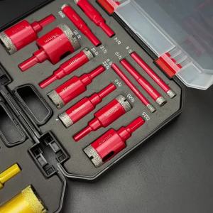 Bộ 12 Mũi Khoan Kim Cương Dùng Cho Đá Cẩm Thạch Thủy Tinh Bộ Cưa Lỗ 6-35mm Với Dụng Cụ Cầm Tay Cho Gạch Granite Gốm Sứ