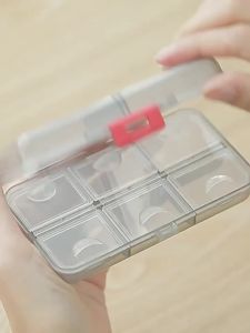 Portable Medicine Storage Box Large Capacity 9-Grid Sealed Pill Case Weekly Morning Noon Night Pill Organizer 1PC