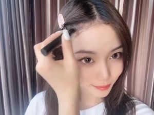 Hairline Powder Stick Hides White Hair & Hairline Long-Lasting Natural Coverage Quick Easy Apply Wavy Hairline Powder Puff Stick
