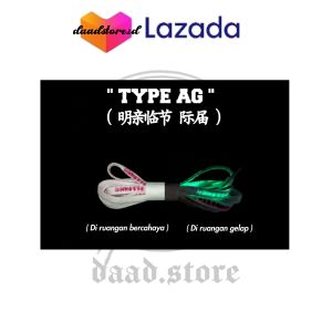 ORIGINAL Shoelaces/tali sepatu glow in the dark katakana by daad.co " Type AG "