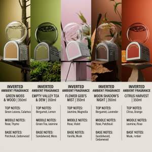 EVERSHINE Mood Air Freshener | Patented Gravity Design 60-Day Long Lasting Fragrance & Odor Elimination Deodorizer 350ml