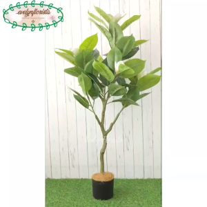 Pohon Hias Artificial Daun Magnolia Besar T120 Pot Dasar Dekorasi Ruang Tamu Hiasan Cafe Aesthetic