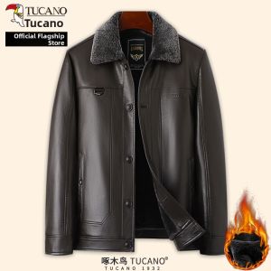 TUCANO | Insulated Warm Fleece Lined Mens Leather Jacket