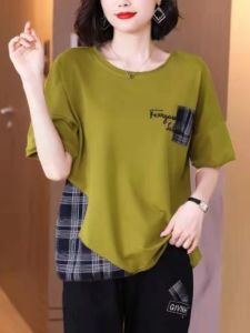 QIAOXIZI | Fashionable Slimming Loose T-shirt for Women 2025