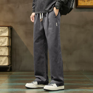 Cotton Casual Loose Straight Pants Autumn