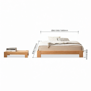 YUANSHI YUANSU | Solid Wood Modern Scandinavian Style Bed