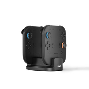 IINE 4-in-1 Charging Stand for Switch 2 Magnetic Attachment Overvoltage Protection Switch 2 Joypad Charging Grip Charging Dock
