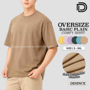 🇲🇾 DESINCE Men Short Sleeve Man Tshirt Oversize Plain Tee Tshirt Lelaki MT 041