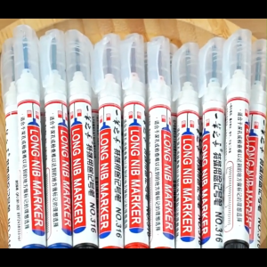 ปากกามาร์คเกอร์ ปากกามาร์คเกอร์หัวยาว หัวยาว 20มม กันน้ําหลากสี สําหรับงานไม้ กระเบื้อง โลหะ รถยนต์