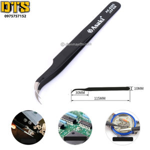 Nhíp gắp linh kiện chống tĩnh điện mũi cong Asaki AK-9205