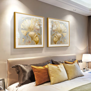 YASISHA | Modern Simple Luxury Wall Decorative Painting with Ginkgo Leaves