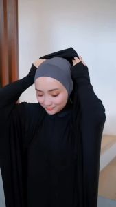Pasmina Instan Hijab Pashmina Inner Oval Husna Jersey Premium Dewasa Husna Wanita Premium