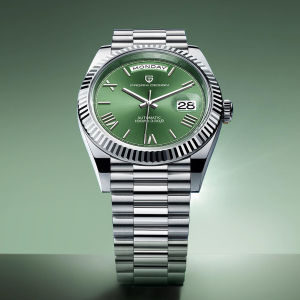 Đồng Hồ Cơ Tự Động Sang Trọng Dành Cho Nam PAGANI DESIGN Mặt Kính Sapphire Lịch Đầy Đủ Đồng Hồ Đeo Tay Bằng Thép Không Gỉ Chống Nước