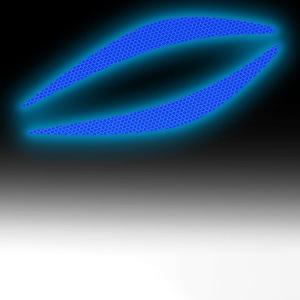 2Pcs Reflective Car Headlight Stickers Creative Personality Eye-catching Stickers Universal Vehicle Hood Decoration