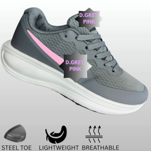 N926-1 N.I.K.E. WOMEN SAFETY SHOES STEEL TOE RUBBER STYLE LIGHWEIGHT