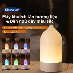 Máy Khuếch Tán Hương Thơm Cầm Tay KINSCOTER 120ml Máy Tạo Độ Ẩm Không Khí Im Lặng Với Đèn Ngủ Đầy Màu Sắc Tinh Dầu Khuếch Tán Phòng Tại Nhà Chạy Bằng USB
