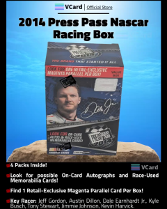2014 Press Pass Nascar Racing Box -100% Original. Trading Card Hobby Collectibles-
