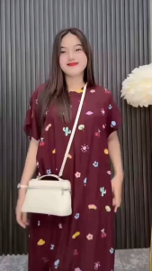 Daster Dewasa Murah Meriah Baju Santai Baju Rumah Daster motif ruffle viral