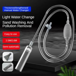 Aquarium Siphon Vacuum Cleaner Tool Set for Large Fish Tank Gravel/Sand Cleaning Water Change with Extension Tube Fast and Easy