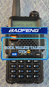 *COD* BaoFeng BF UV-5R Walkie Talkie Long Range Dual PTT Band  VHF/UHF136-174Mhz & 400-520Mhz  5W 128Channel Original Handheld Portable Two Way Radio