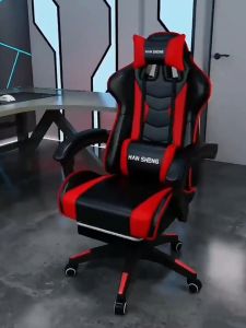HEALTHY🔥คูปองใหญ่🔥เก้าอี้เล่นเกม Gaming Chair เก้าอี้เกมมิ่ง เก้าอี้สำนักงาน เก้าอี้ออฟฟิศ ออกแบบตามหลักสรีระศาสตร์ เอนกาย พร้อมแผ่นรองฝ่าเท้า พร้อมหมอนรองเอวและรองคอ