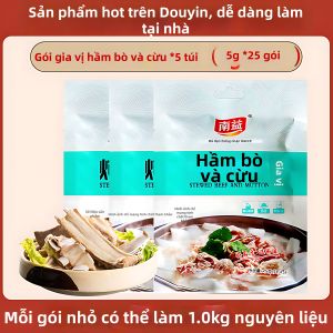 Gói Gia Vị Hầm Thịt Bò và Dê Trong Suốt