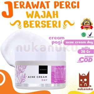 NUKANUKU - Paket Scarlet Cream Pagi Untuk Kulit Berminyak