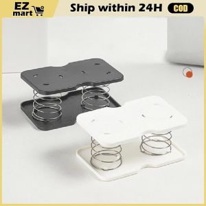 【Fast Shipping】 Creative Household Tissue Box Spring Supports Tray Holder Creative Automatic Lifting Spring Holder Convenient To Draw The Paper LZC-Tissue-Box-Spring