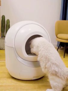Intelligent automatic cat litter box large capacity automatic cleaning fully enclosed cat litter box ion deodoriser cat supplies silent cat litter box
