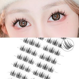 Self Adhesive Eyelashes Cluster Lashes ไม่มีกาวขนตาส่วนบุคคล Soft แฟชั่น Lash กลุ่ม Reusable Self Adhesive Lashes