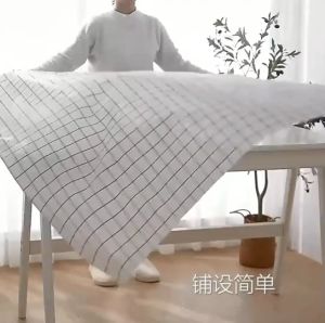 Table Cloth Waterproof Plastic Table Cover Oilproof Tablecloth Room Plaid Dustproof Table Clothes PVC Kitchen Dinning