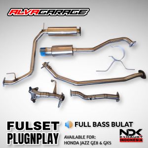 Knalpot Mobil Racing NDK Full System Plug n Play Honda Jazz GE8 dan Honda Jazz GK5 NDK Exhaust