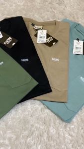 Paket 4 Pcs Kaos Polos Pocket Saku MBN Pria Wanita L XL XXL Bahan Semi Katun | Kaos Pria 4 Pcs 100 Ribu