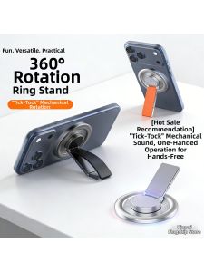 Piple | Magnetic Circle Phone Stand with Foldable Desk Base Wristband