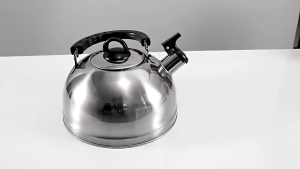 AGS - Teko Stainless Siul Elegan Kapasitas 3-4 Liter dengan Handle Anti Panas dan Desain Anti Slip