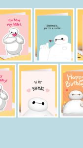 Baymax Happy Birthday Card | Big Hero 6 Cute Greeting Card