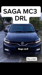 Proton Saga MC3 LED DRL Sequential Turn Signal Lamp Waterproof Daytime Running Light Automotive Exterior Modification Accessories
