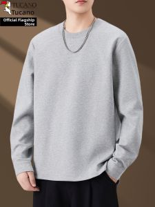 TUCANO | Heavyweight Round Neck Casual Mens Hoodie Long Sleeves